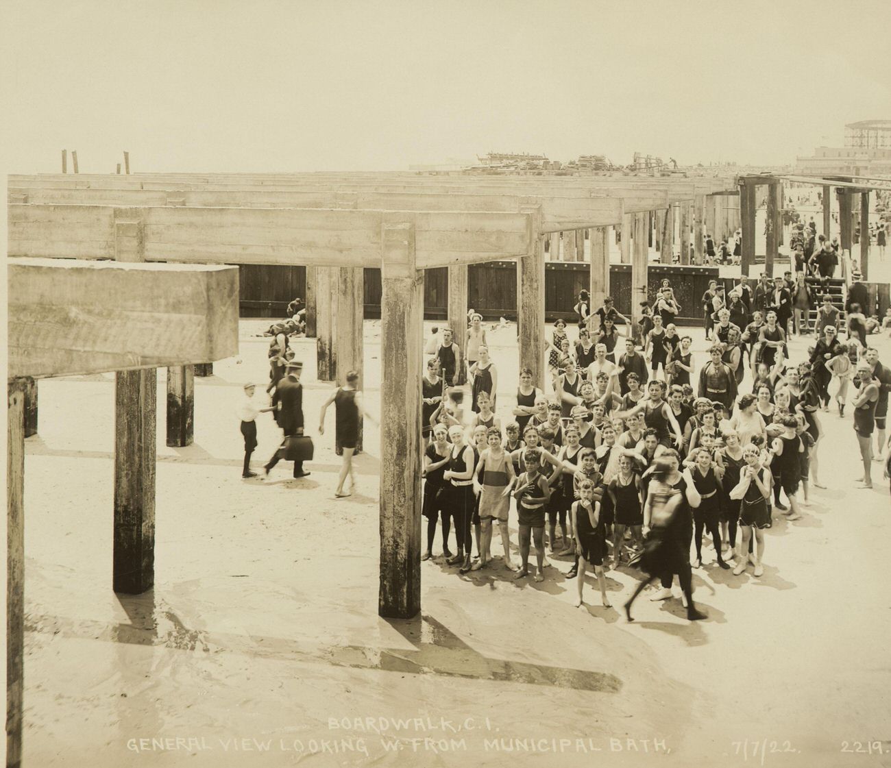 General View Looking West From Municipal Bath, 1922