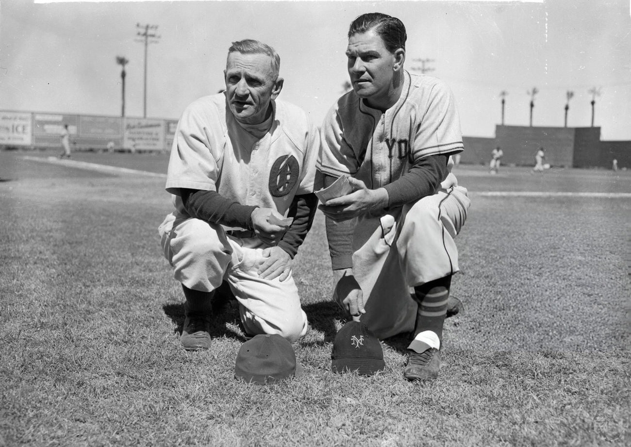 Casey Stengel and Mel Ott, 1940s.