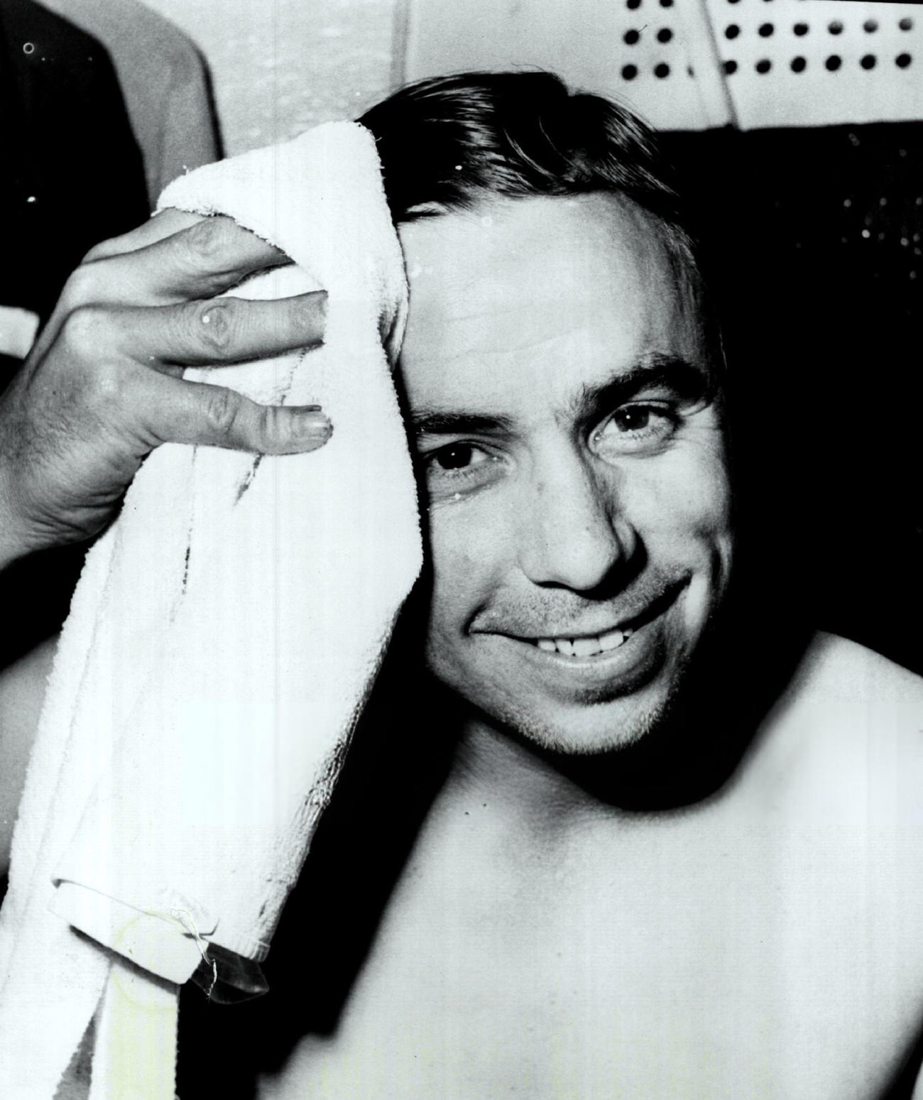 Pee Wee Reese playing chess, 1940s.