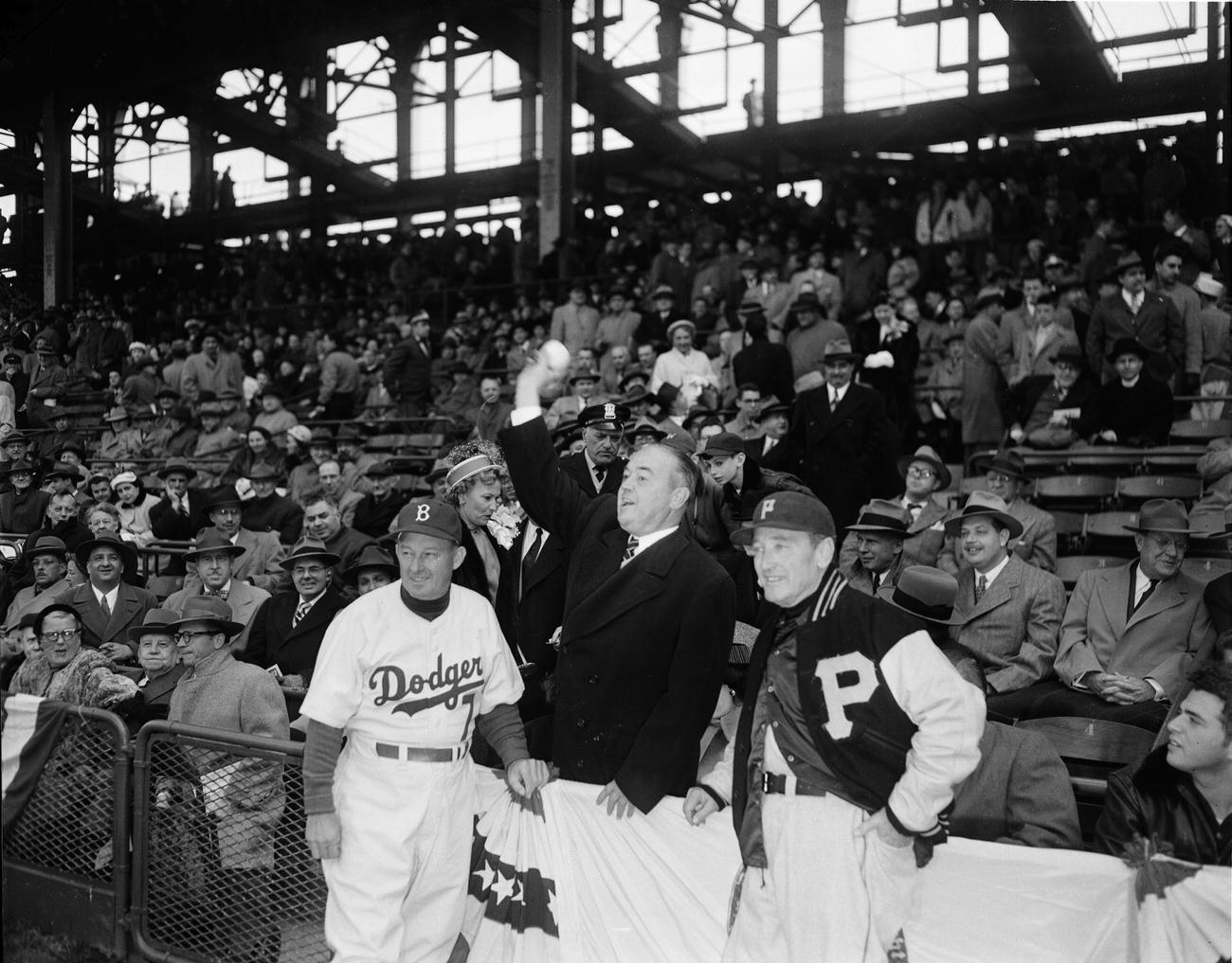 Crowd at Dodgers Game, 1948