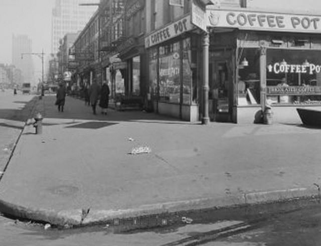 8th Avenue and 23rd Street, Coffee Pot. February 28, 1926.