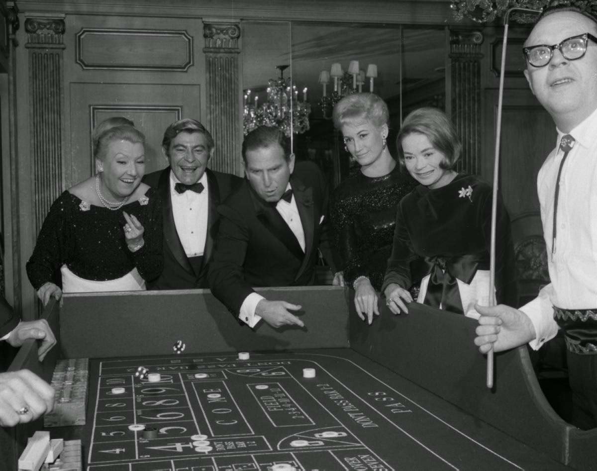 Guests at a Regency Hotel benefit on New Year's Eve, 1967.