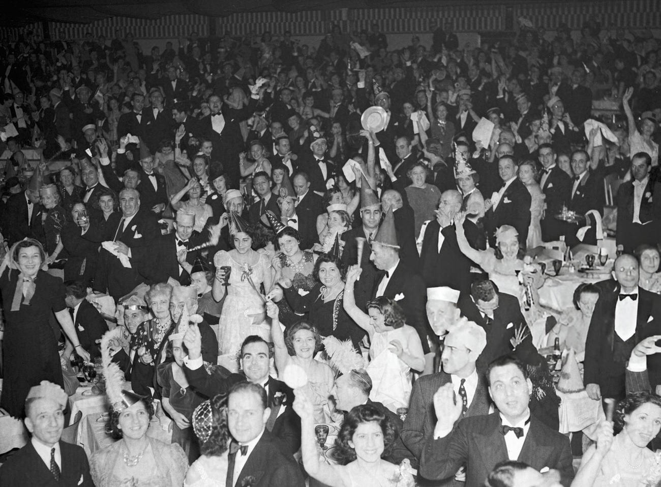 New Year's party at the French Casino, New York City, 1940.