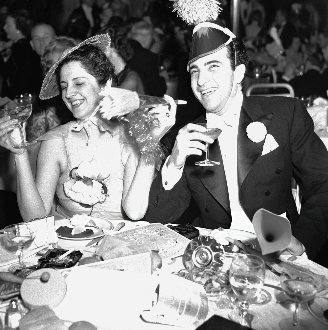 Jaime Velez and Graciela Medina in the Sert Room of the Waldorf Astoria, New York City, 1940.