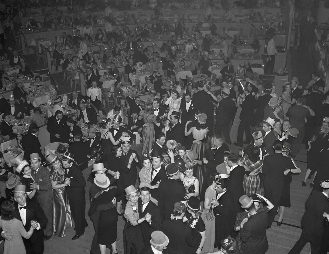 New Year's party at the International Casino, New York City, 1940.