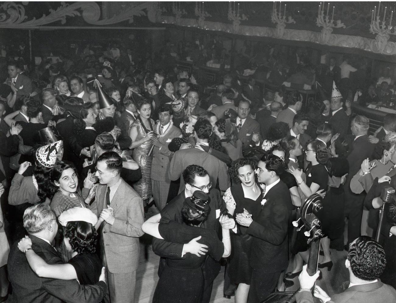 New Year's Eve dance at La Conga, New York City, 1946.