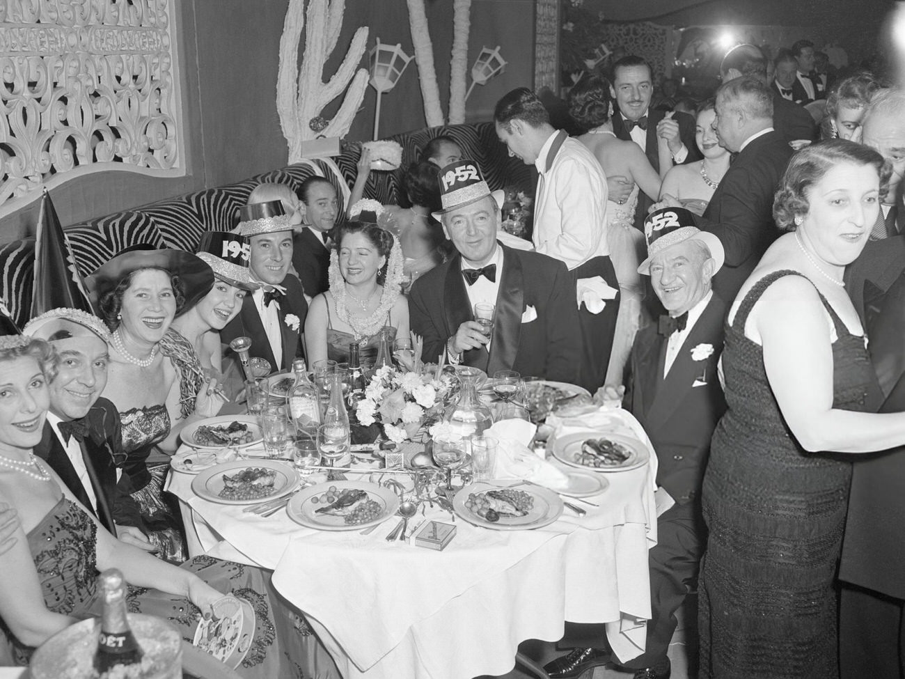 New Year's Eve party at El Morocco, New York City, 1951.