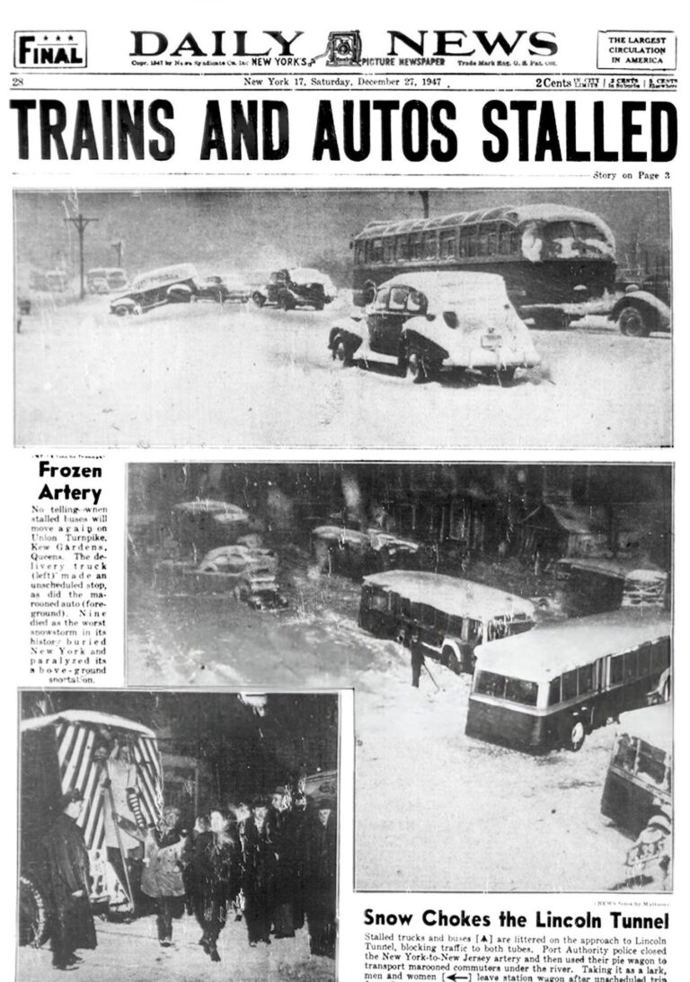 The Great Blizzard of 1947: Photos of a Snowbound New York City
