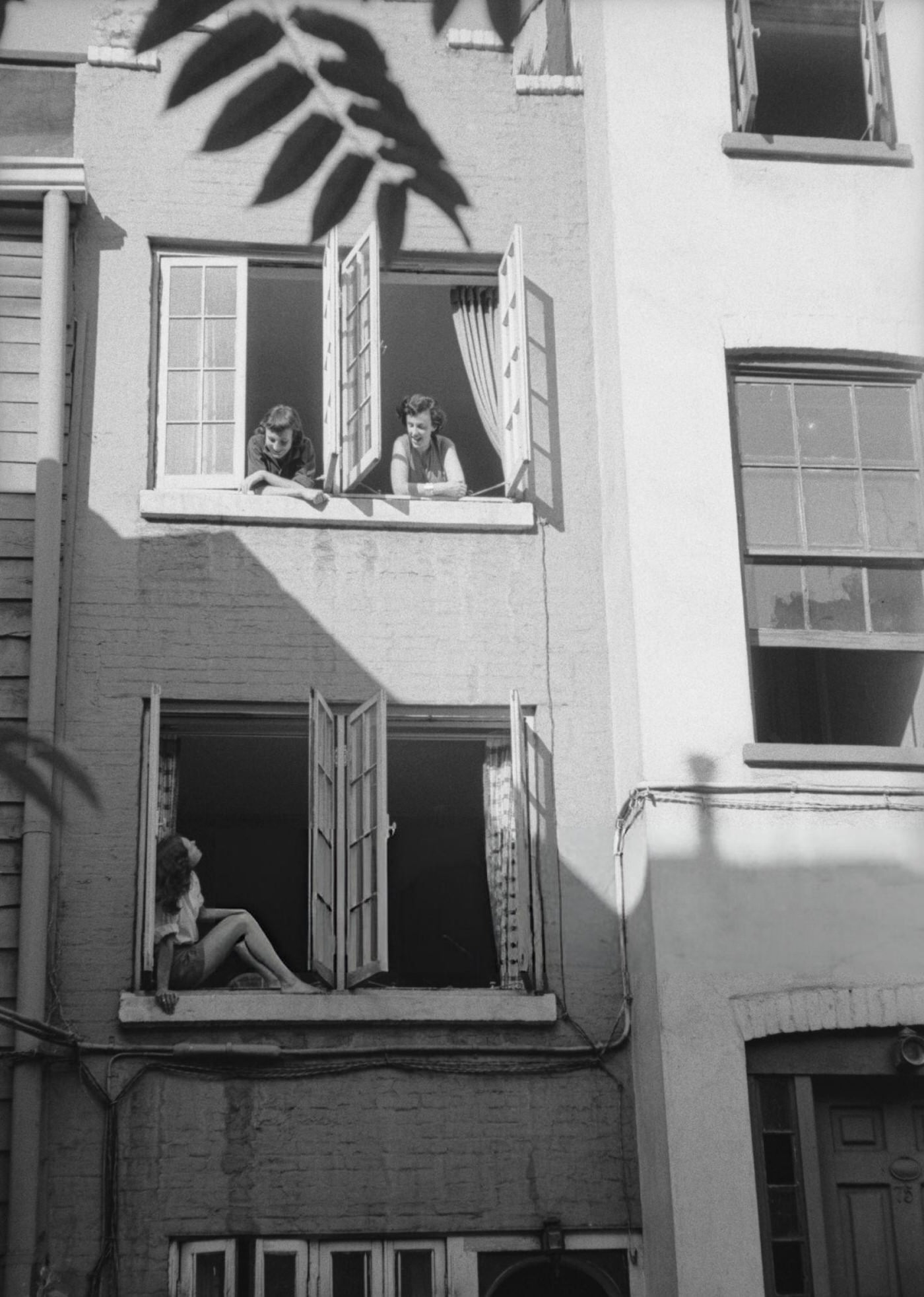 A group of young writers living in Greenwich Village, 1954.