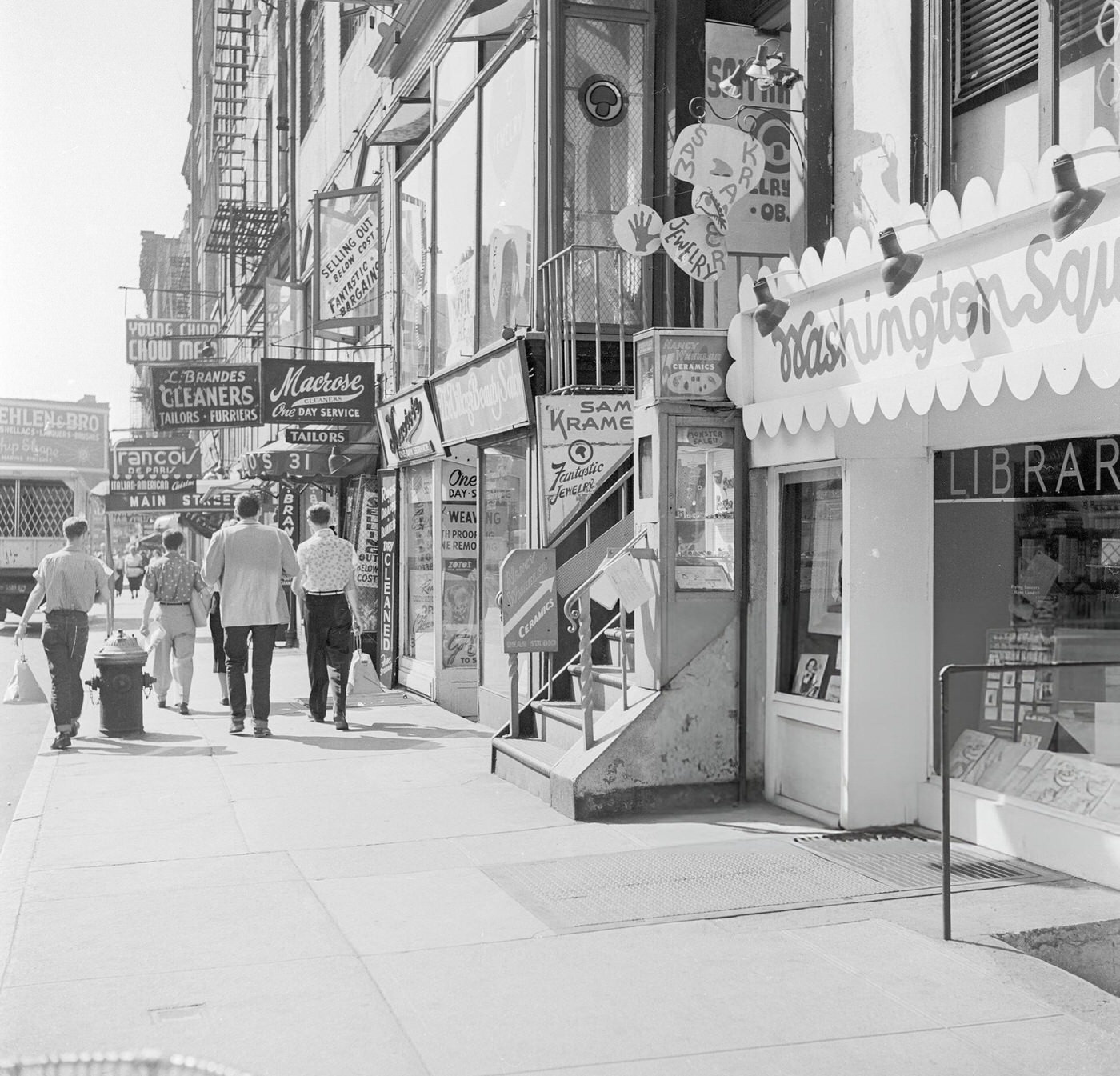 Eighth Street, Greenwich Village, 1955.