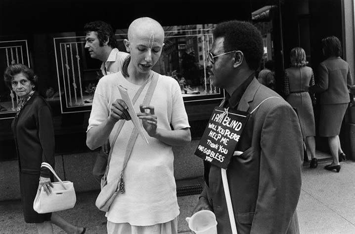 Hari Krishna and Blind Man, 1973