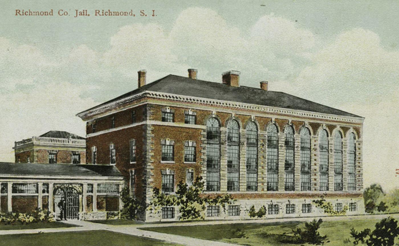 Richmond Co. Jail, Richmond, Staten Island, 1900s.