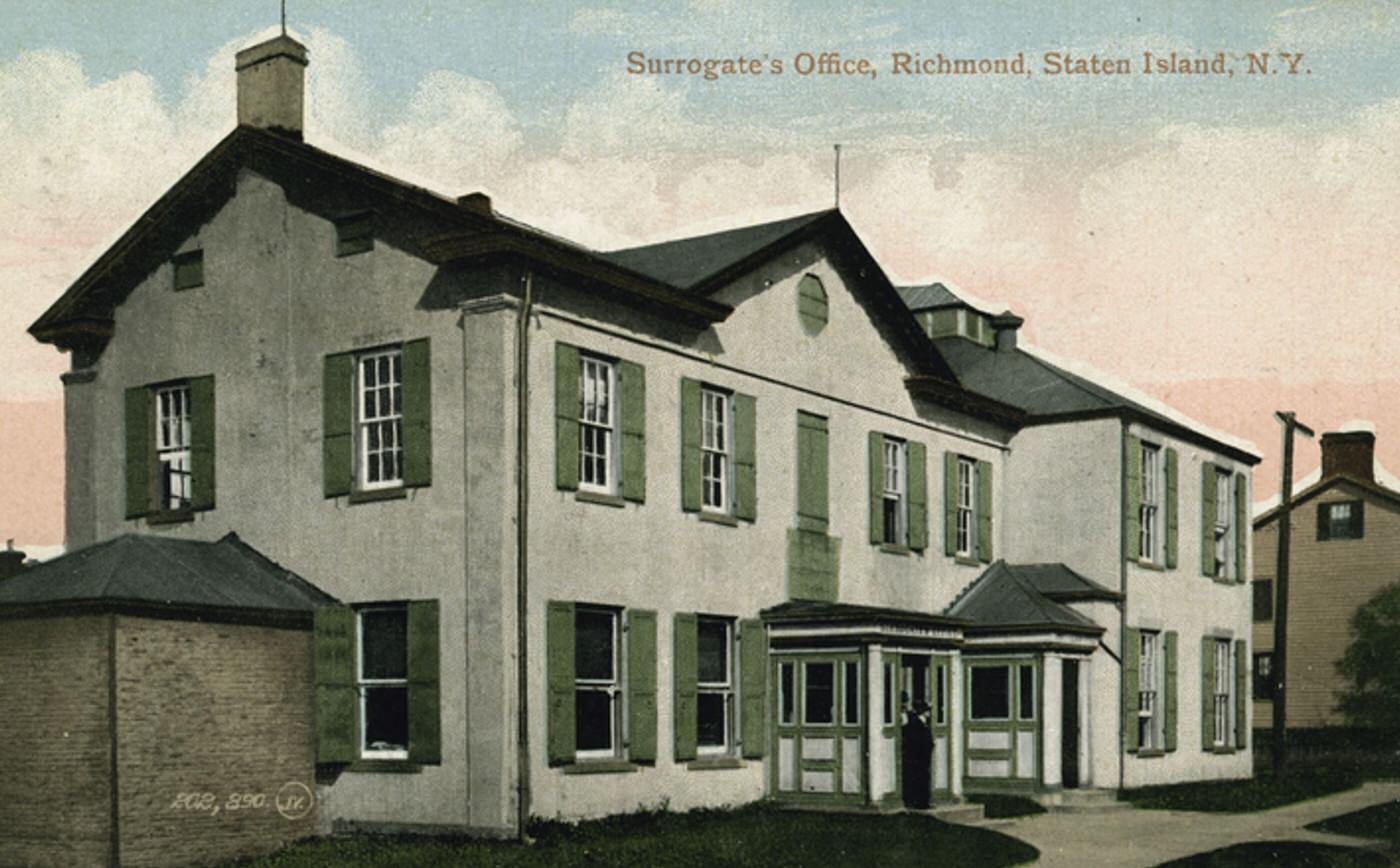 Surrogate's Office, Richmond, 1900s.