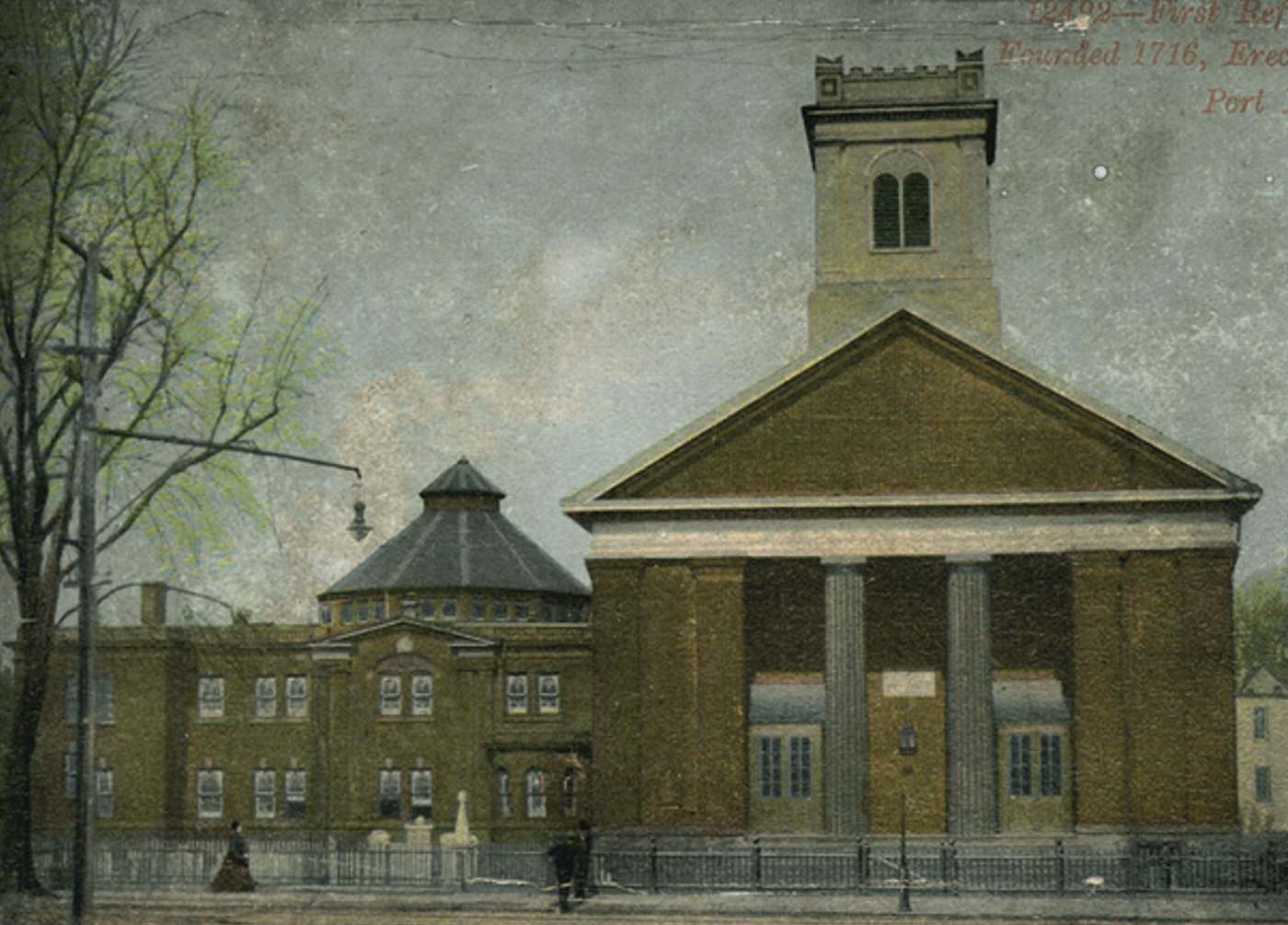 First Reformed Church founded 1716, Port Richmond, Staten Island, 1900s.