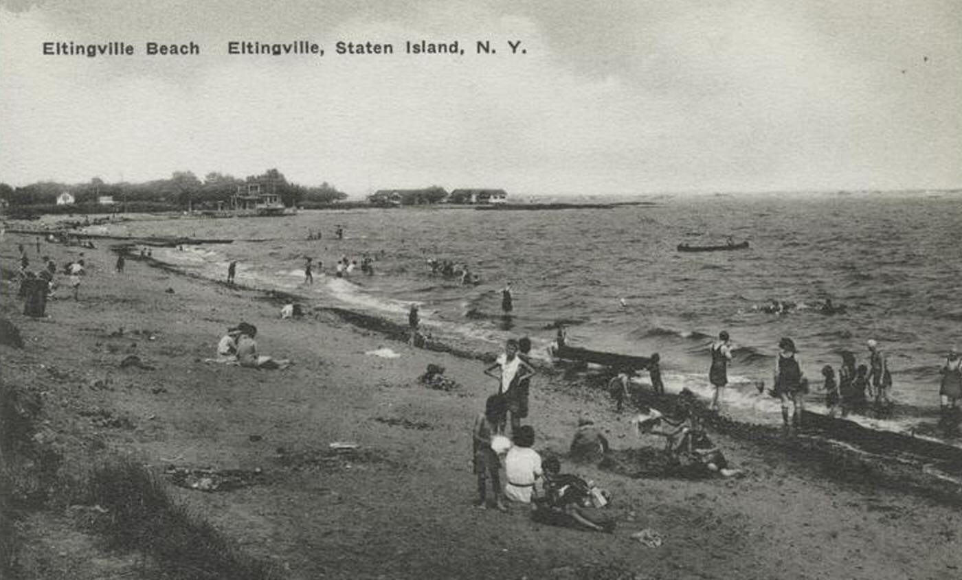 Eltingville Beach, Eltingville, Staten Island, 1900s.