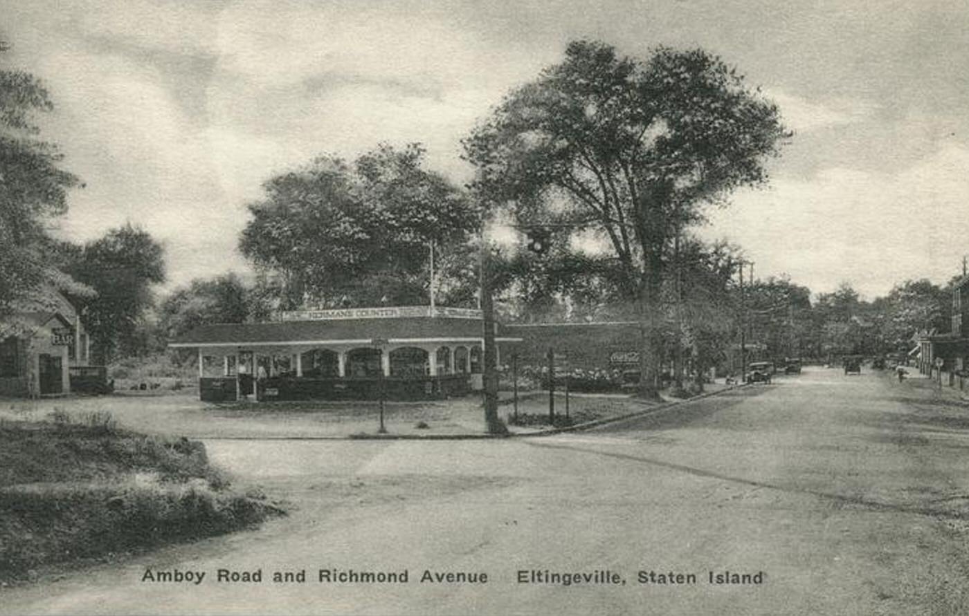Amboy Road and Richmond Avenue, Eltingville, Staten Island, 1900s.