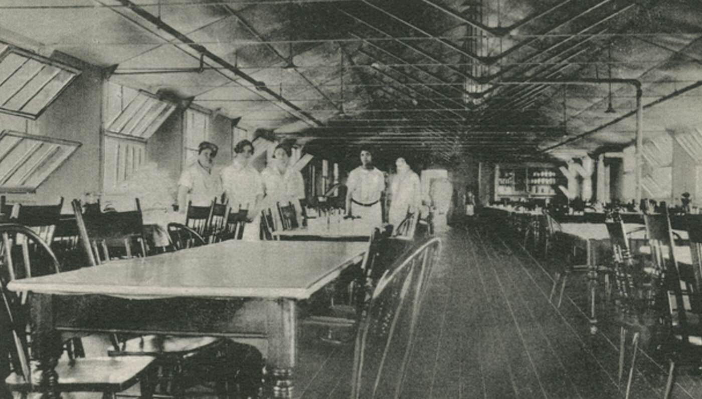 Dining Room, Sea Breeze Home, Eltingville, Staten Island, 1900s.