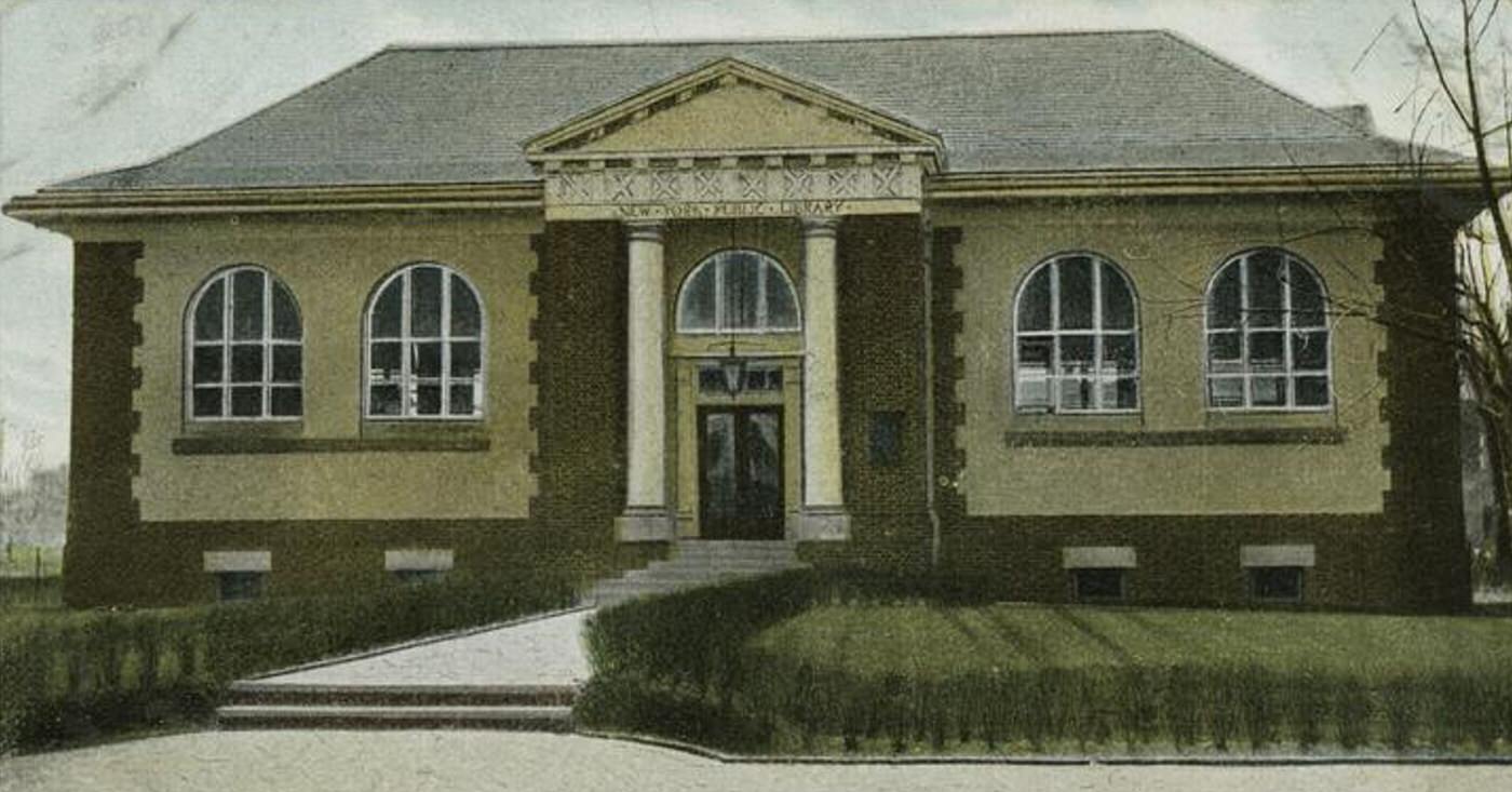 Carnegie Library, Tottenville, Staten Island, 1900s.