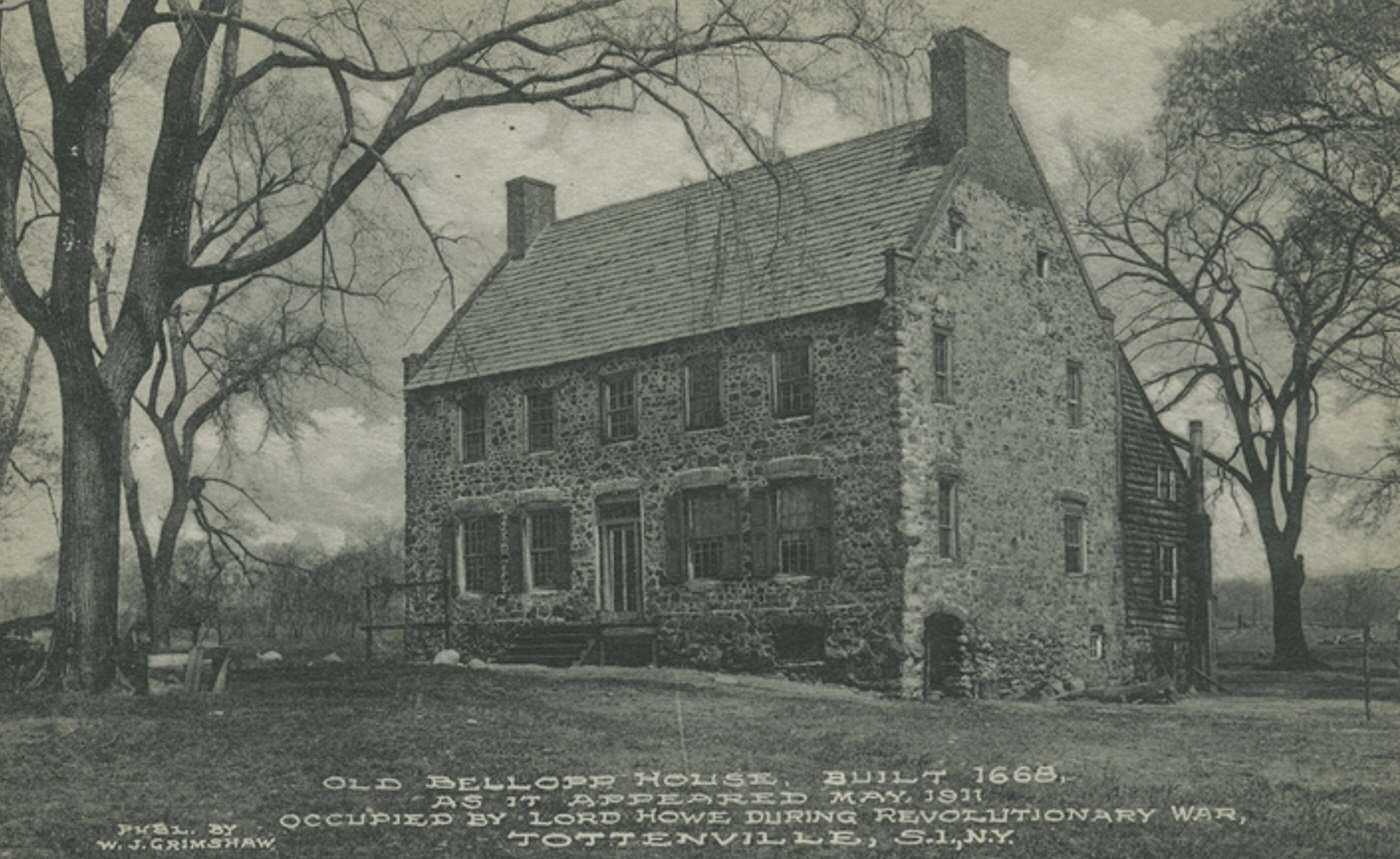 Old Billopp House, Occupied by Lord Howe During Revolutionary War, Tottenville, Staten Island, 1900s.