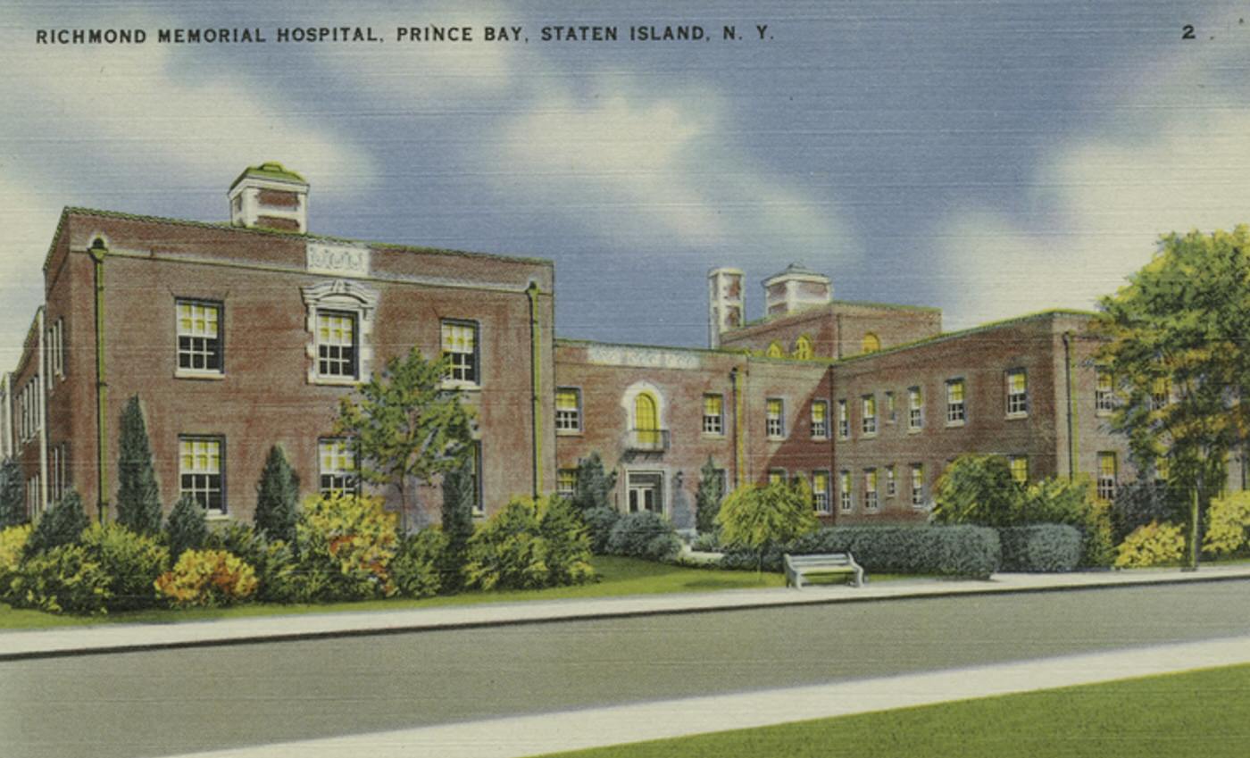 Richmond Memorial Hospital, Princess Bay, Staten Island, 1900s.