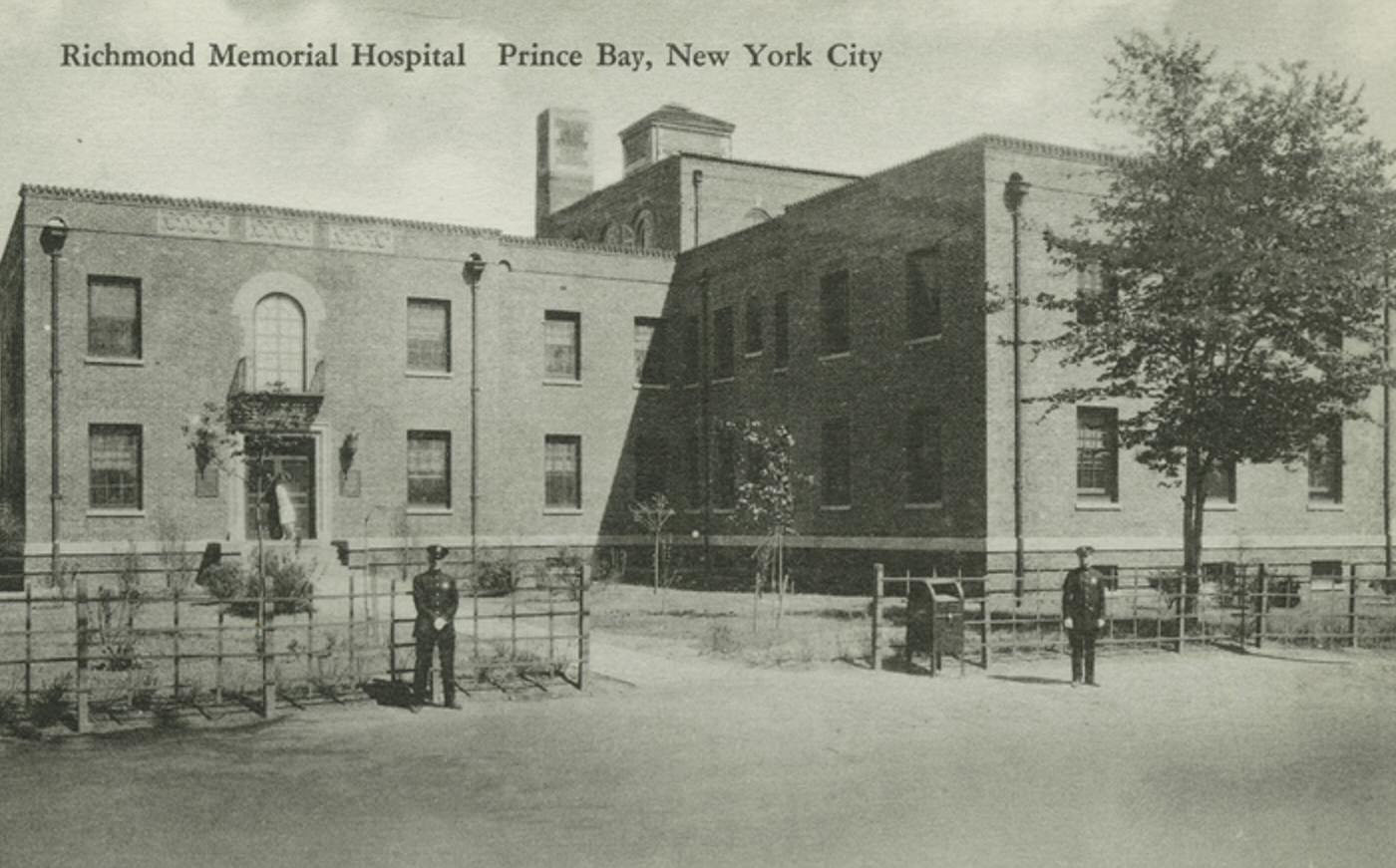 Richmond Memorial Hospital, Princess Bay, New York City, 1900s.