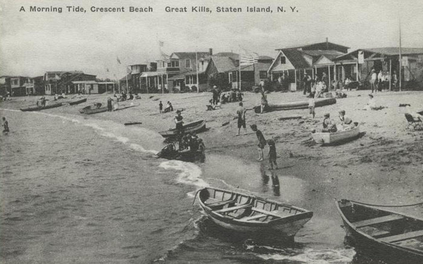 A Morning Tide, Crescent Beach, Great Kills, Staten Island, 1900s.