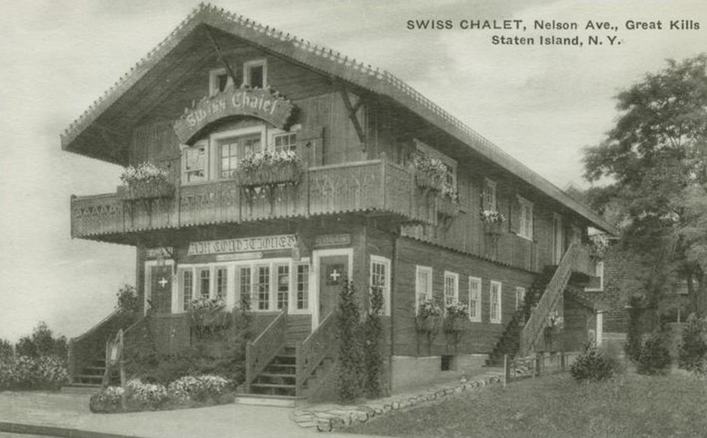Swiss Chalet, Great Kills, Staten Island, 1900s.