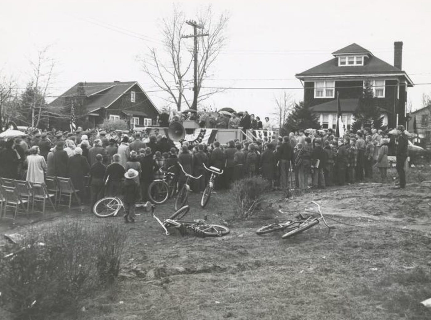 Ground Breaking - Great Kills Branch Library, Staten Island, 1953.