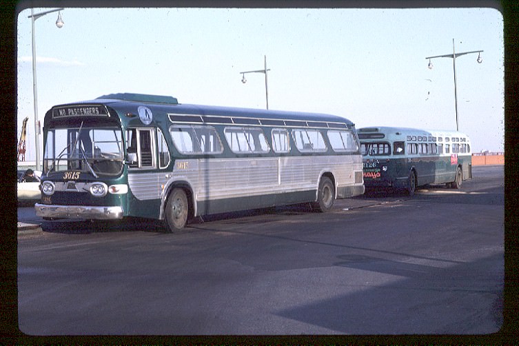 NYCTA No. 3615 at St. George Terminal, 1971.