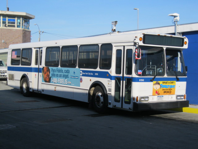NYCTA No. 6190 at the St. George terminal, 2012.