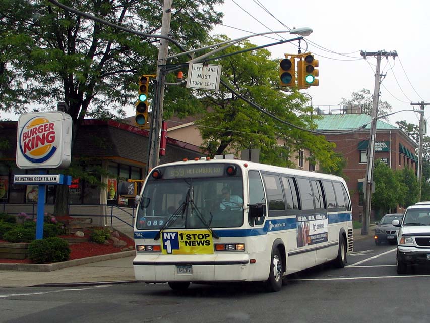 NYCTA No. 7042 working route S59, 2004.