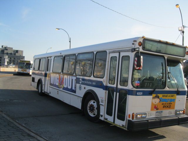 NYCTA No. 6321 working route S44 at the St. George terminal, 2012.