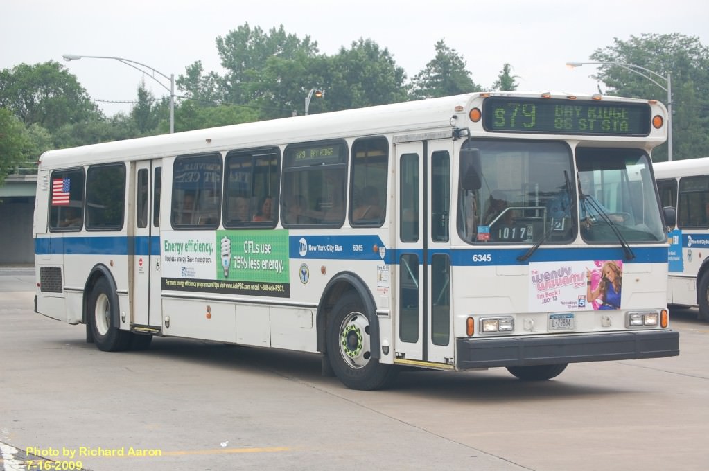 NYCTA No. 6345 working route S79 at the Eltingville Transit Center, 2009.