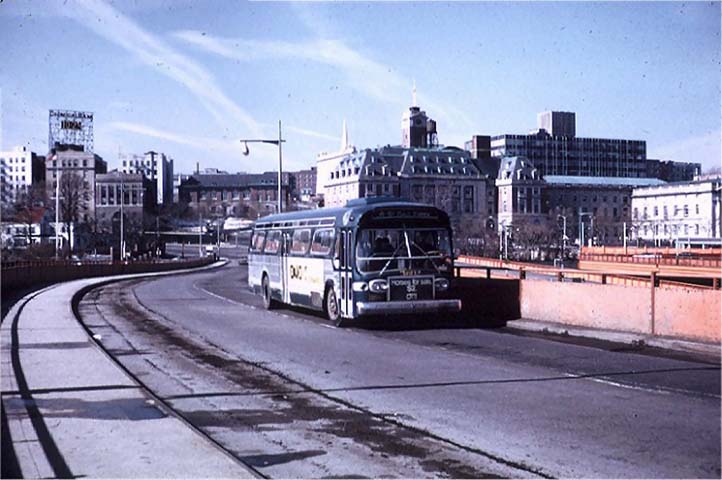 NYCTA No. 3602 working route R2 at St. George Terminal, 1972.