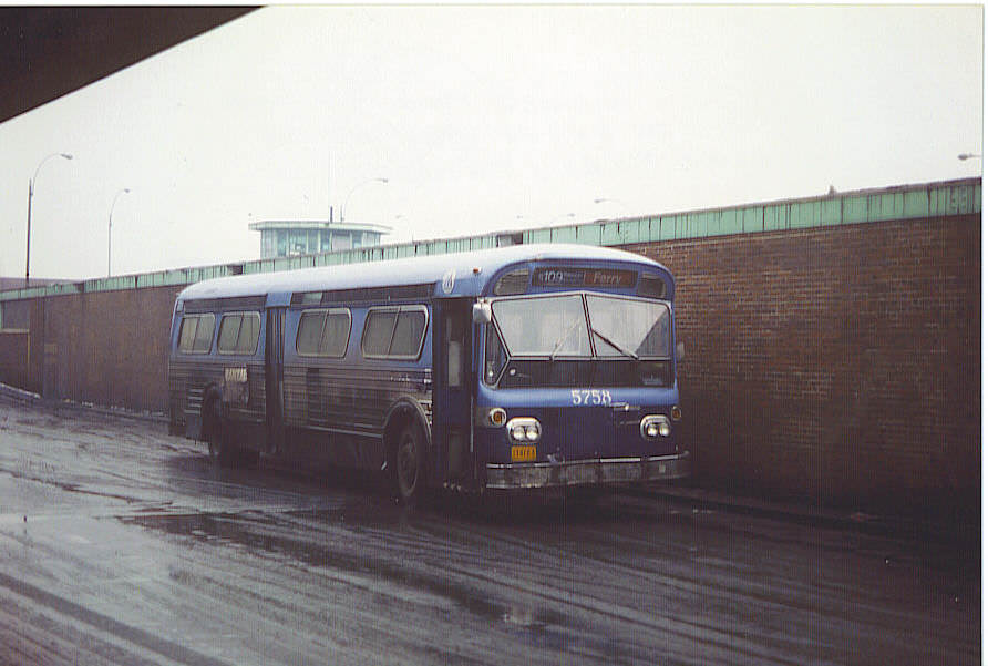 NYCTA No. 5758 at St. George Terminal, 1981.