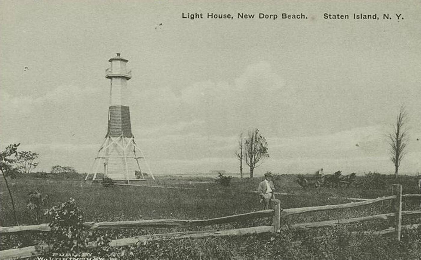 Light House, New Dorp Beach, Staten Island, 1900s