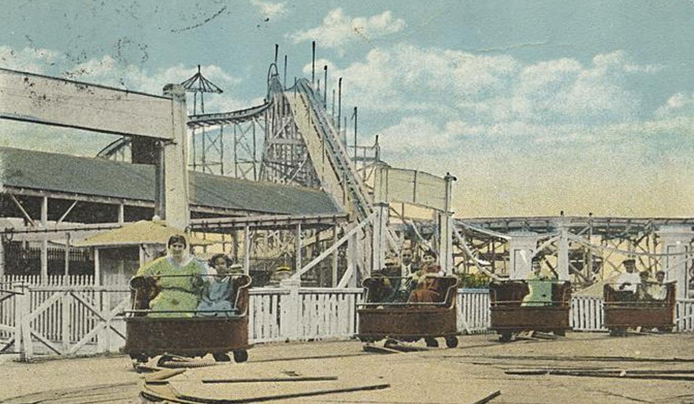 Everybody Rides in the Whip at Midland Beach, Staten Island, 1900s
