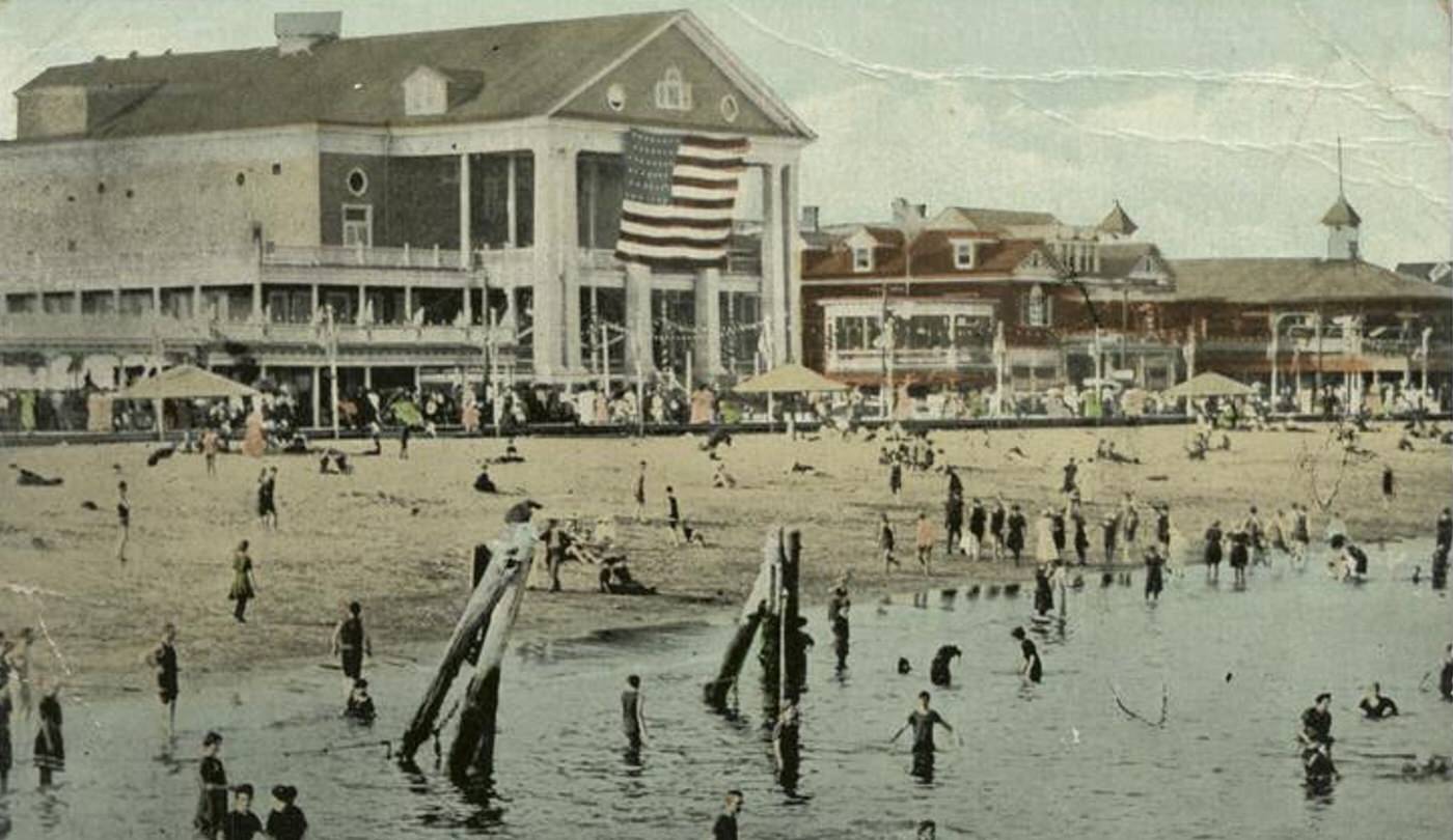Water Maneuvering at Midland Beach, Staten Island, 1900s