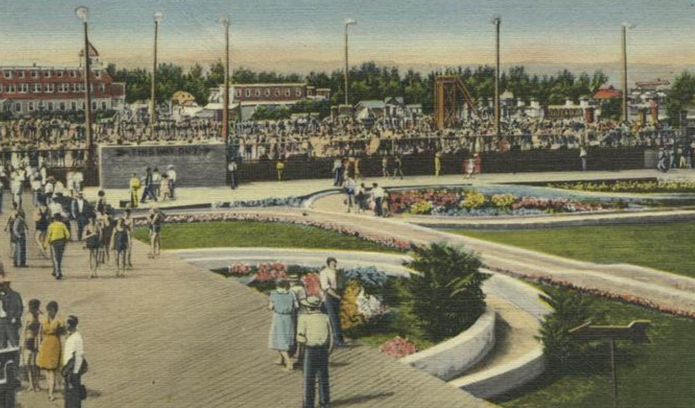 Sunken Gardens and Pool at Midland Beach, Staten Island, 1900s