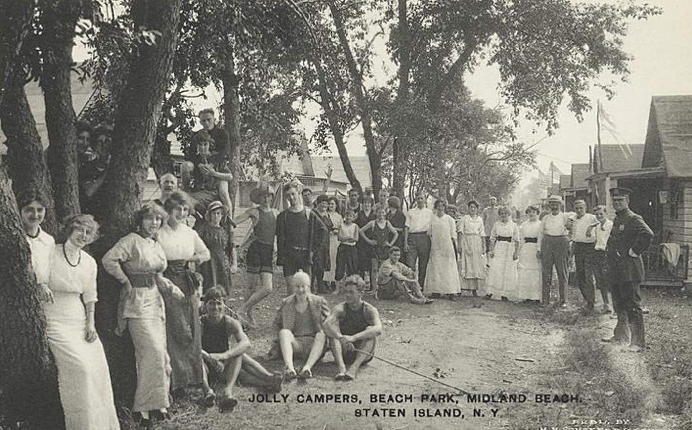 Jolly Campers, Beach Park, Midland Beach, Staten Island, 1900s