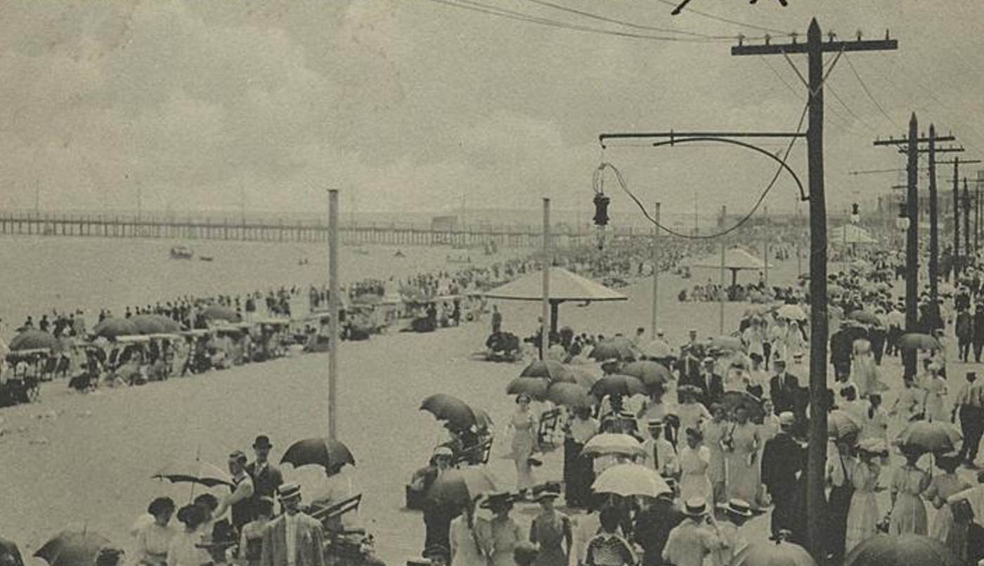Midland Beach, looking South, Staten Island, 1900s