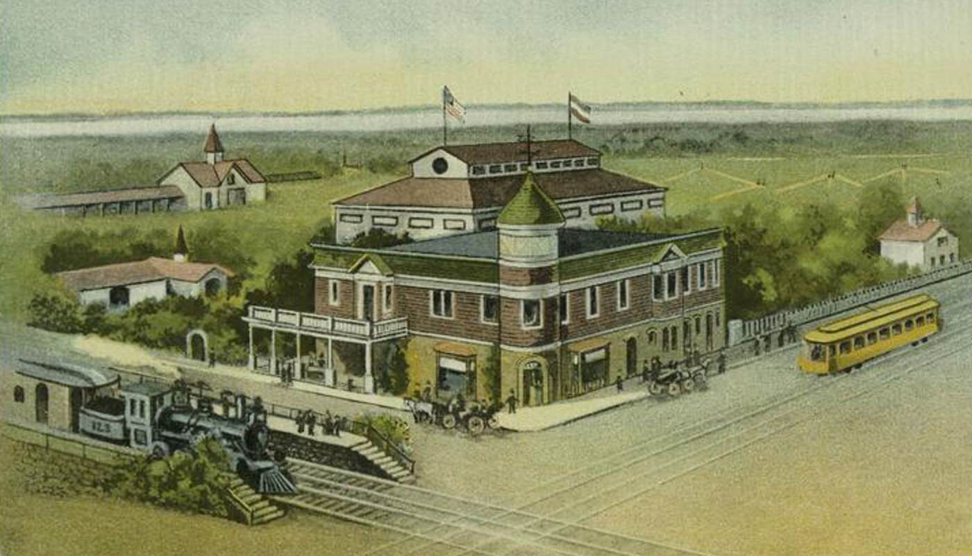 Midland Park Birds-eye View, Grant City, Staten Island, 1900s.