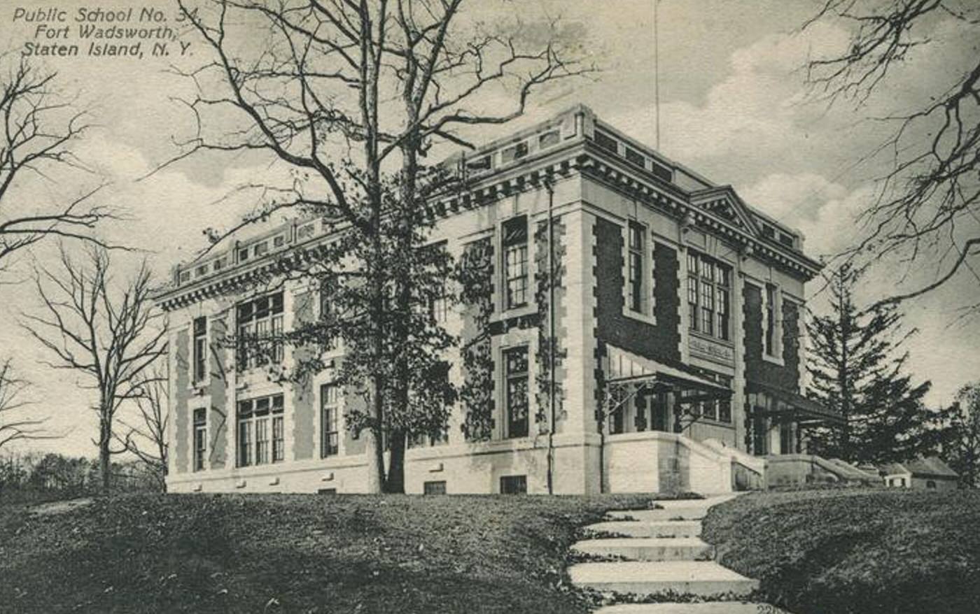 Public School No. 34, Fort Wadsworth, Staten Island, 1900s