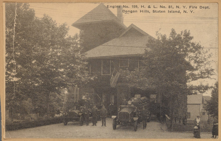 Engine No. 159, H & L No 81, N Y Fire Dept. Dongan Hills.