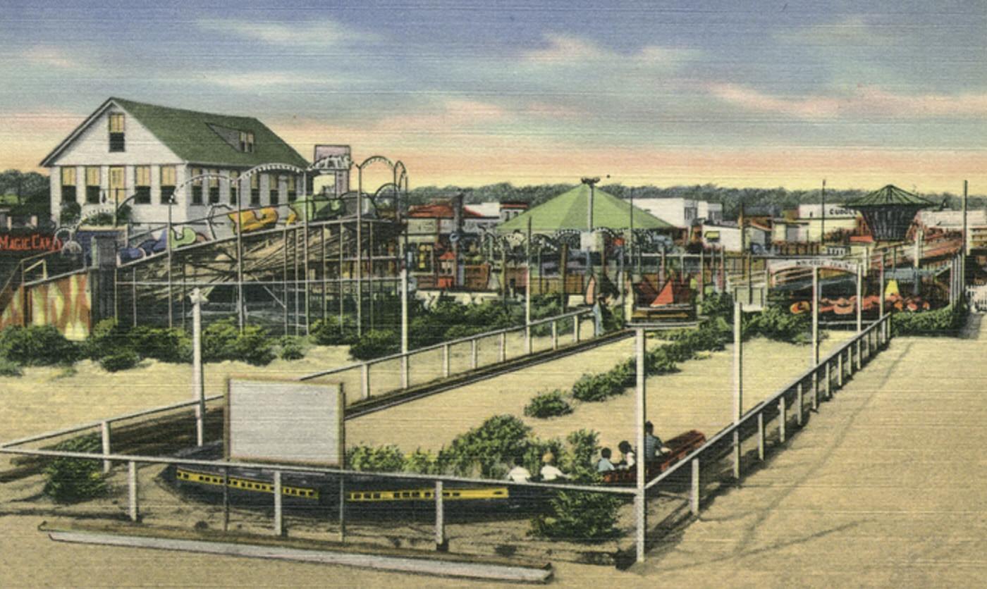 Amusement Area, South Beach, Staten Island, 1900s