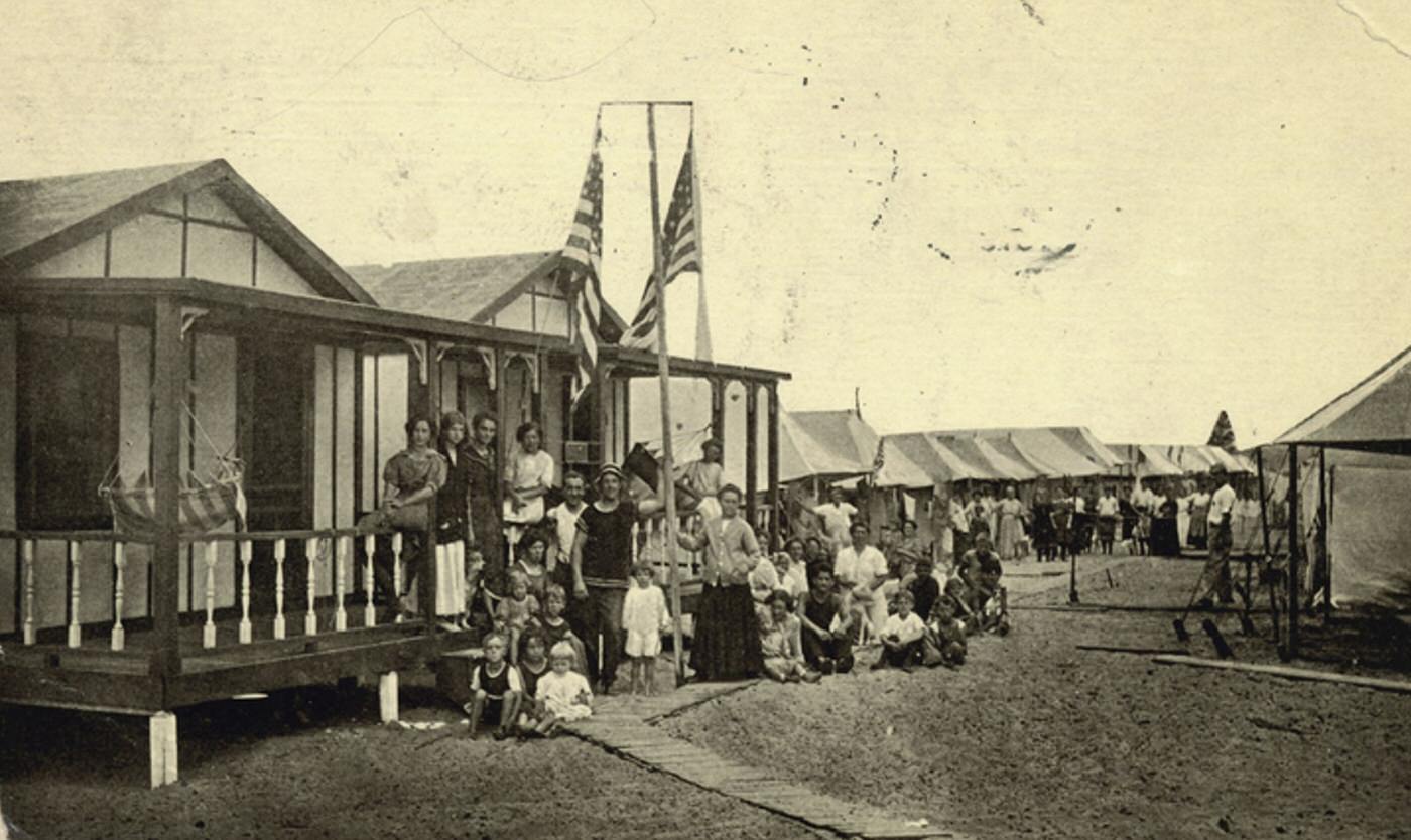 Street Scene Camp Warren, South Beach, Staten Island, 1900s