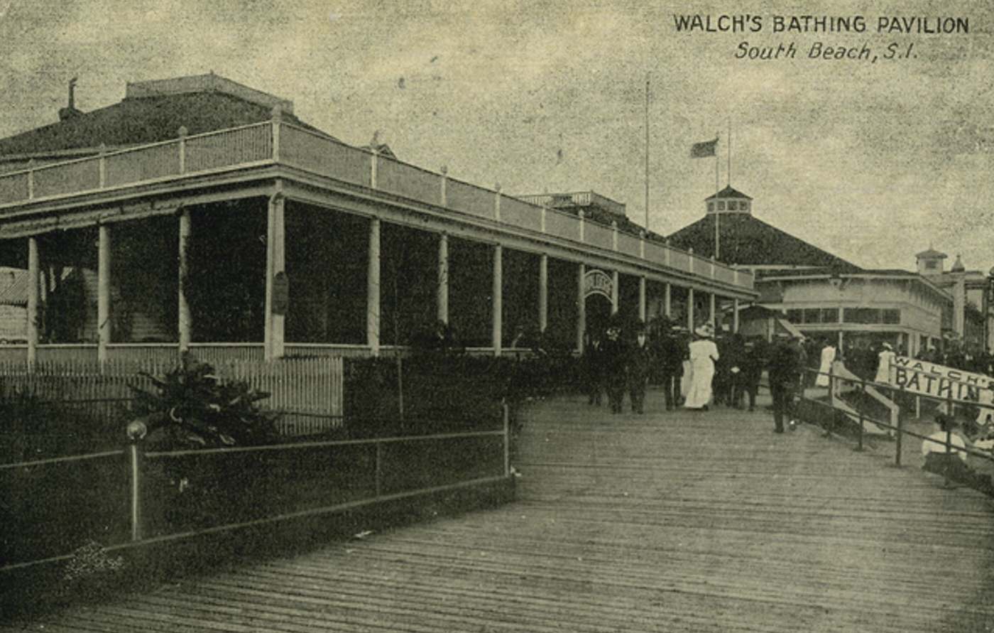 Walch's Bathing Pavilion, South Beach, Staten Island, 1900s.