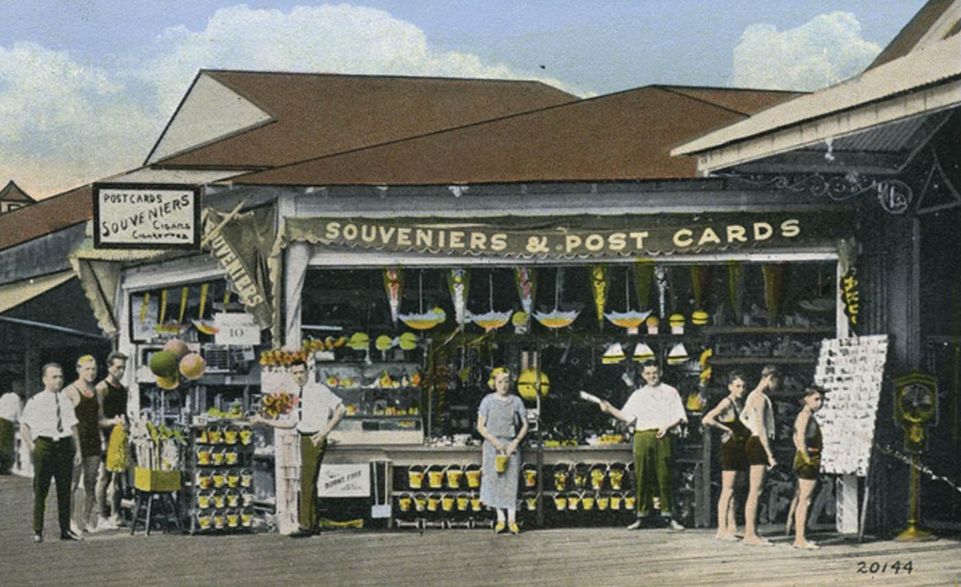 Largest Souvenir and Novelty Store, South Beach, Staten Island, 1900s