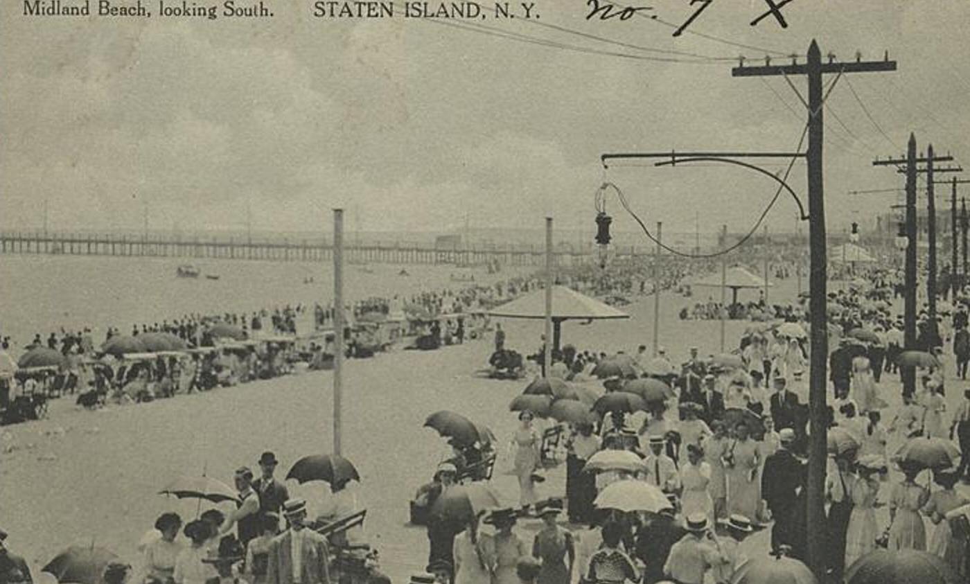 Midland Beach, looking South, Staten Island, 1900s
