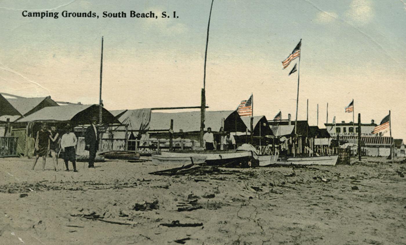 Camping Grounds, South Beach, 1900s.